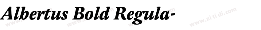 Albertus Bold Regula字体转换 Albertus Bold Regula字体转换